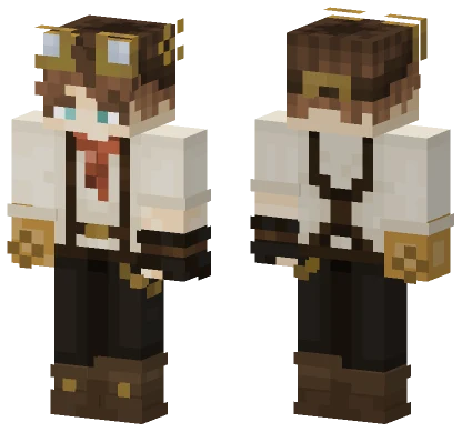Brown Goggles Boy Minecraft skin