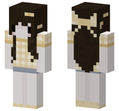 Brown Hair Chef Outfit Minecraft skin