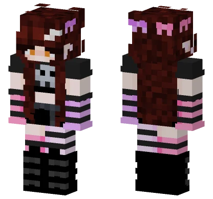 Brown Hair Girl Minecraft skin