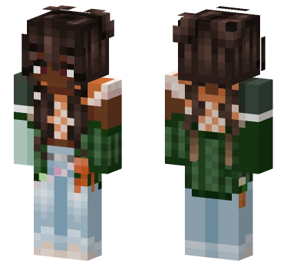 Brown Hair Girl Minecraft skin