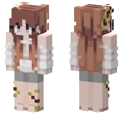 Brown Hair Girl Minecraft skin