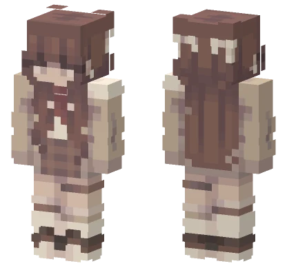 Brown Hair Girl Minecraft skin