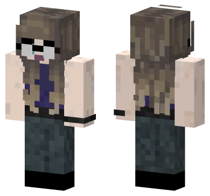 Brown Hair Girl Minecraft skin