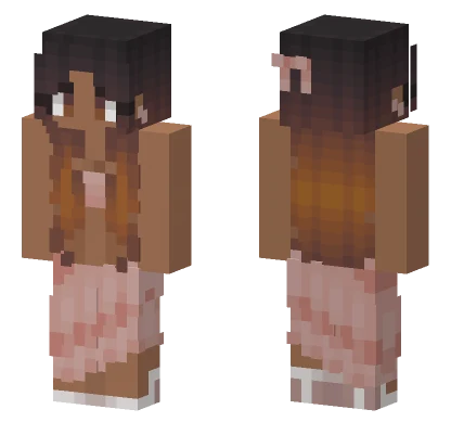 Brown Hair Girl Minecraft skin