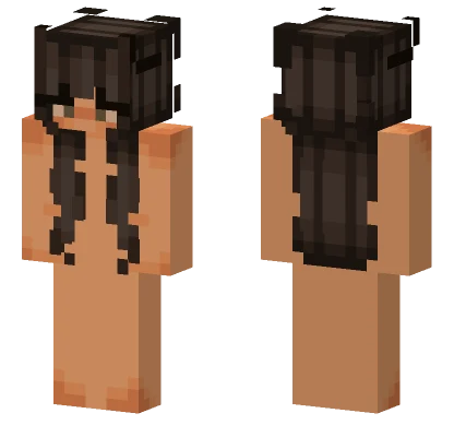 Brown Hair Girl Base Minecraft skin