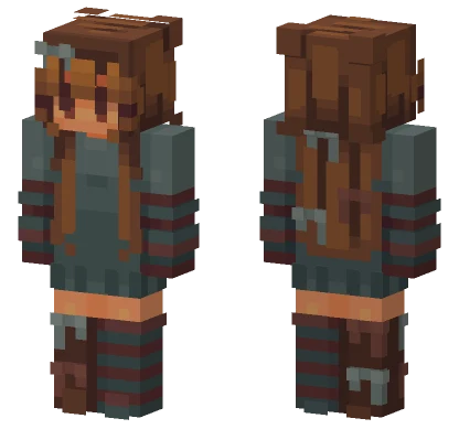 Brown Hair Girl Minecraft skin