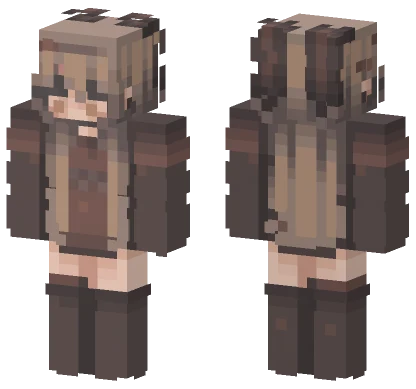 Brown Hair Girl Minecraft skin