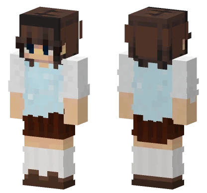 Brown Hair Girl Minecraft skin