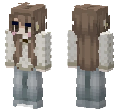 Brown Hair Girl Minecraft skin