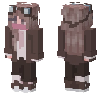 Brown Hair Schoolgirl Minecraft skin