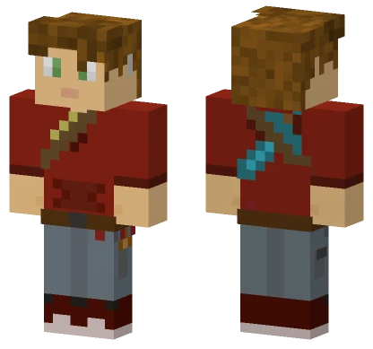 Brown Haired Adventurer Boy Minecraft skin