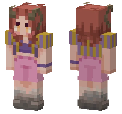 Brown Haired Girl Minecraft skin