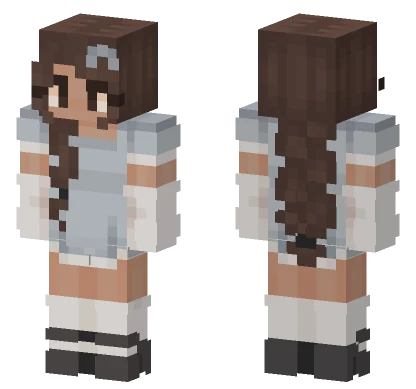 Brown Haired Girl Minecraft skin