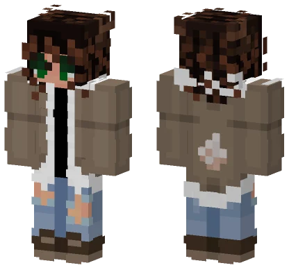 Brown Haired Girl Minecraft skin