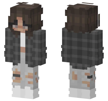 Brown Haired Girl Minecraft skin