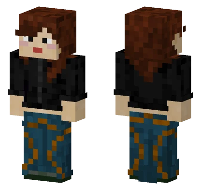 Brown Haired Girl Minecraft skin