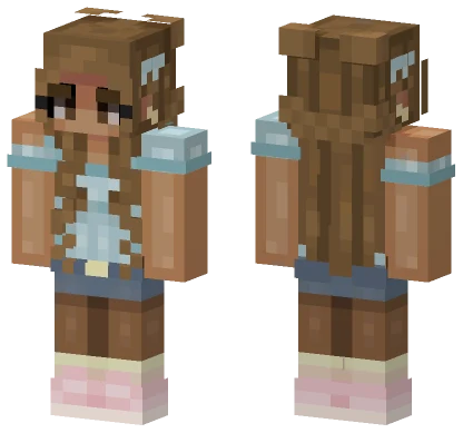 Brown Haired Girl Minecraft skin