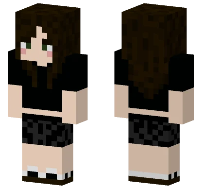 Brown Haired Girl Minecraft skin