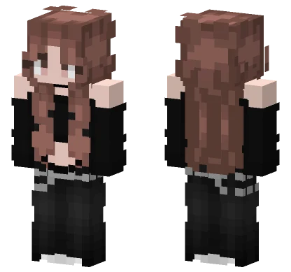 Brown Haired Girl Minecraft skin