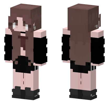 Brown Haired Girl Minecraft skin