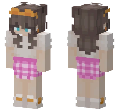Brown Haired Girl Minecraft skin