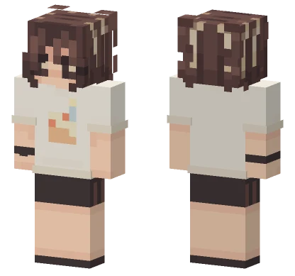 Brown Haired Girl Minecraft skin