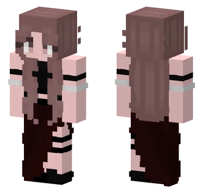 Brown Haired Girl Minecraft skin