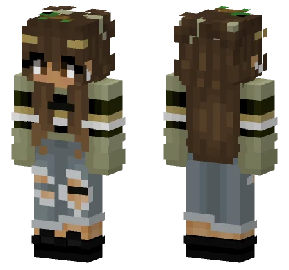 Brown Haired Girl Minecraft skin