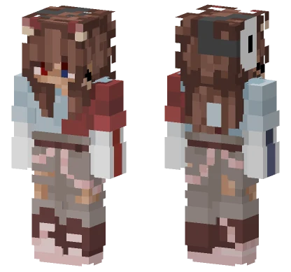 Brown Haired Girl Minecraft skin