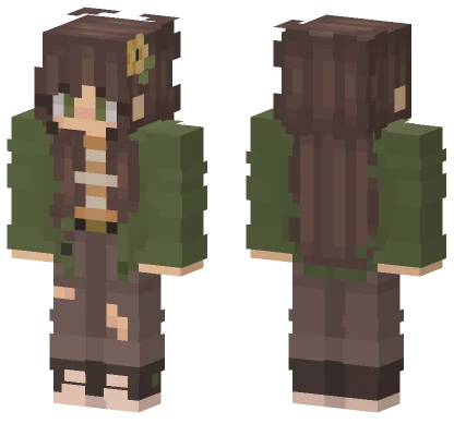 Brown Haired Girl Minecraft skin