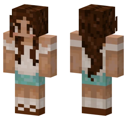 Brown Haired Girl Minecraft skin