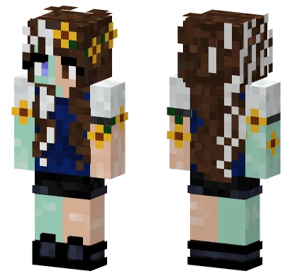 Brown Haired Girl Minecraft skin