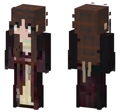 Brown Haired Girl Minecraft skin