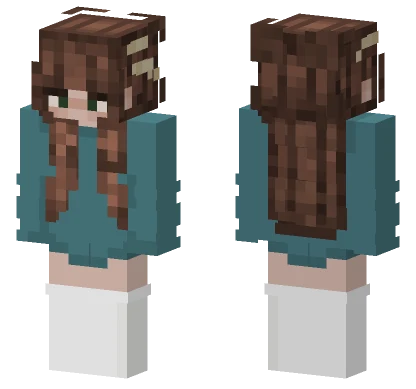 Brown Haired Girl Minecraft skin