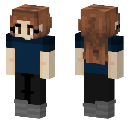 Brown Haired Girl Minecraft skin