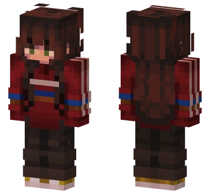 Brown Haired Girl Minecraft skin
