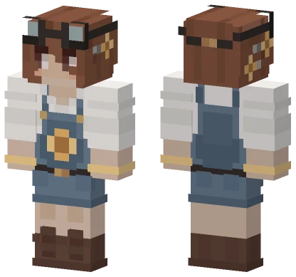 Brown Haired Girl Minecraft skin