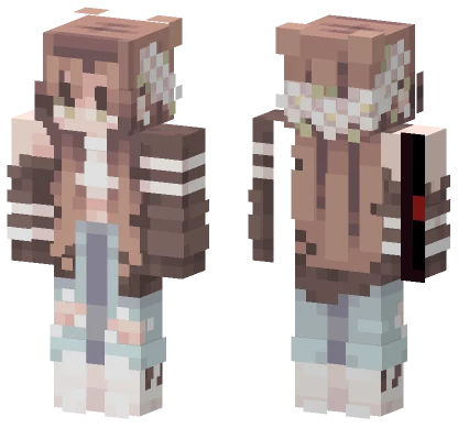 Brown Haired Girl Minecraft skin