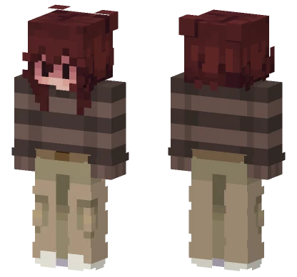 Brown Haired School Girl Minecraft skin