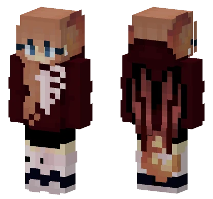 Brown Haired School Uniform Minecraft skin