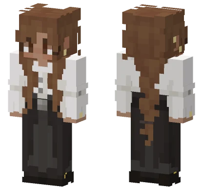 Brown Haired Schoolgirl Minecraft skin