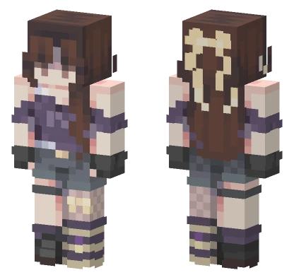 Brown Haired Sorceress Minecraft skin