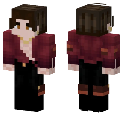 Brown Haired Woman Minecraft skin
