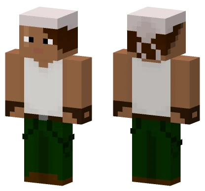 Brown Hat Boy Minecraft skin