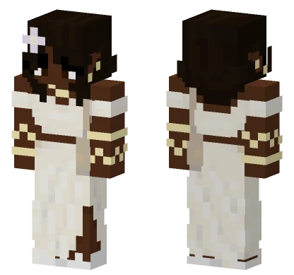 Brown Hat Dress Minecraft skin