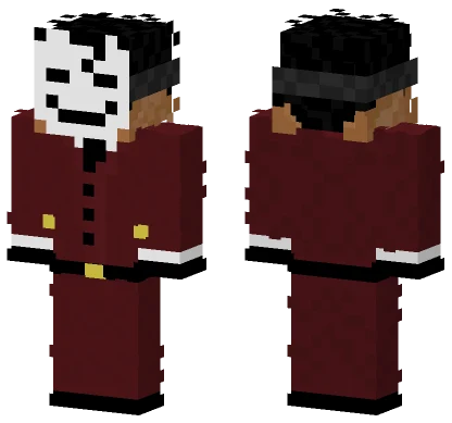 Masked Red Suit Guy Minecraft skin
