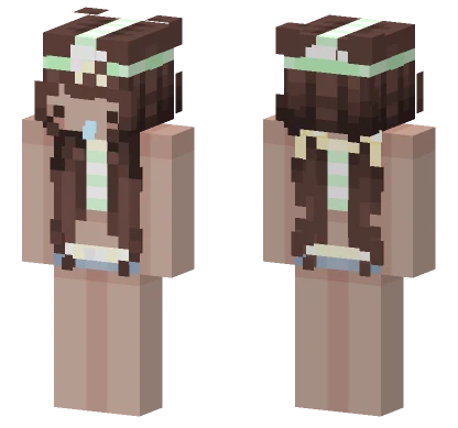 Brown Hooded Figure Minecraft skin