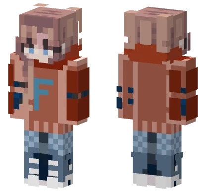 Brown Hoodie Guy Minecraft skin
