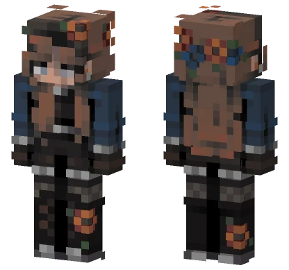 Brown Hoodie Persona Minecraft skin