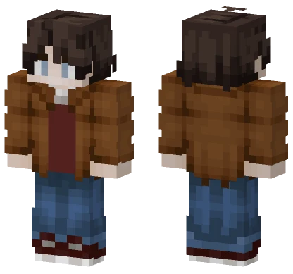 Brown Jacket Boy Minecraft skin